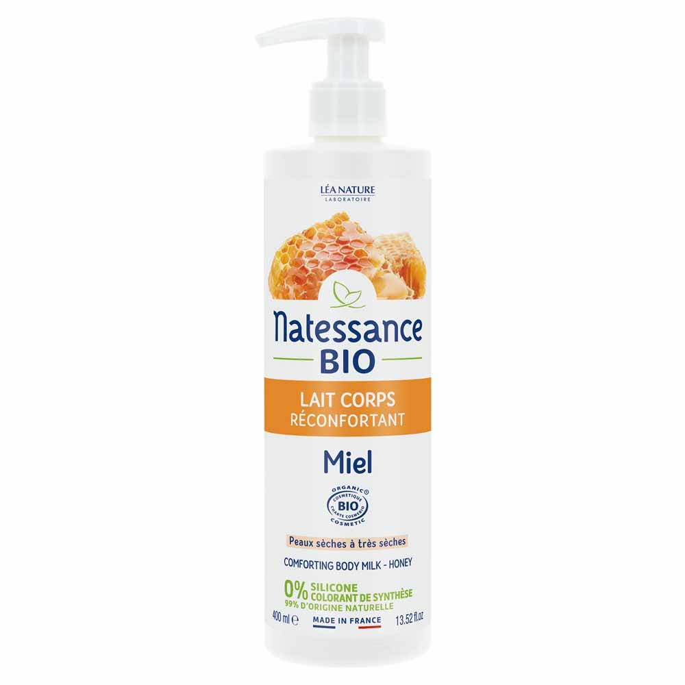 Natessance Comforting organic body milk - Organic honey 400 ml