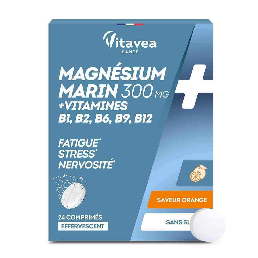 Vitavea Santé Magnesium + B1 B2 B6 vitamins relaxation 24 effervescent tablets