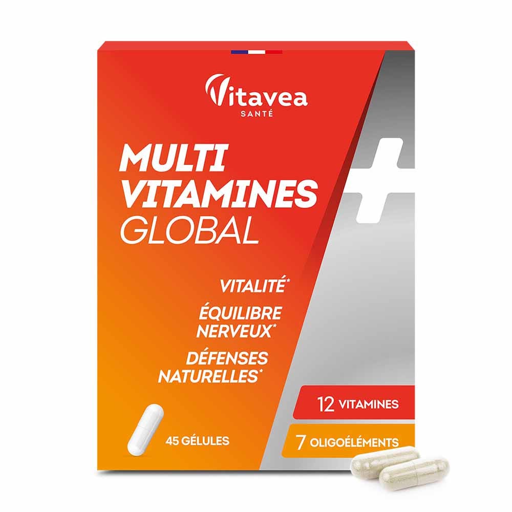 Vitavea Santé Comprehensive multivitamins stress and energy support 45 capsules