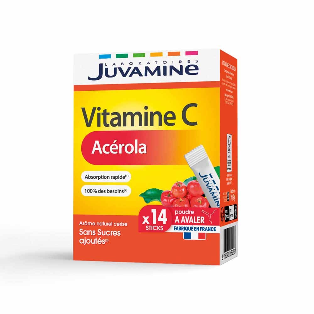 Juvamine Acerola vitamin C 14 sticks