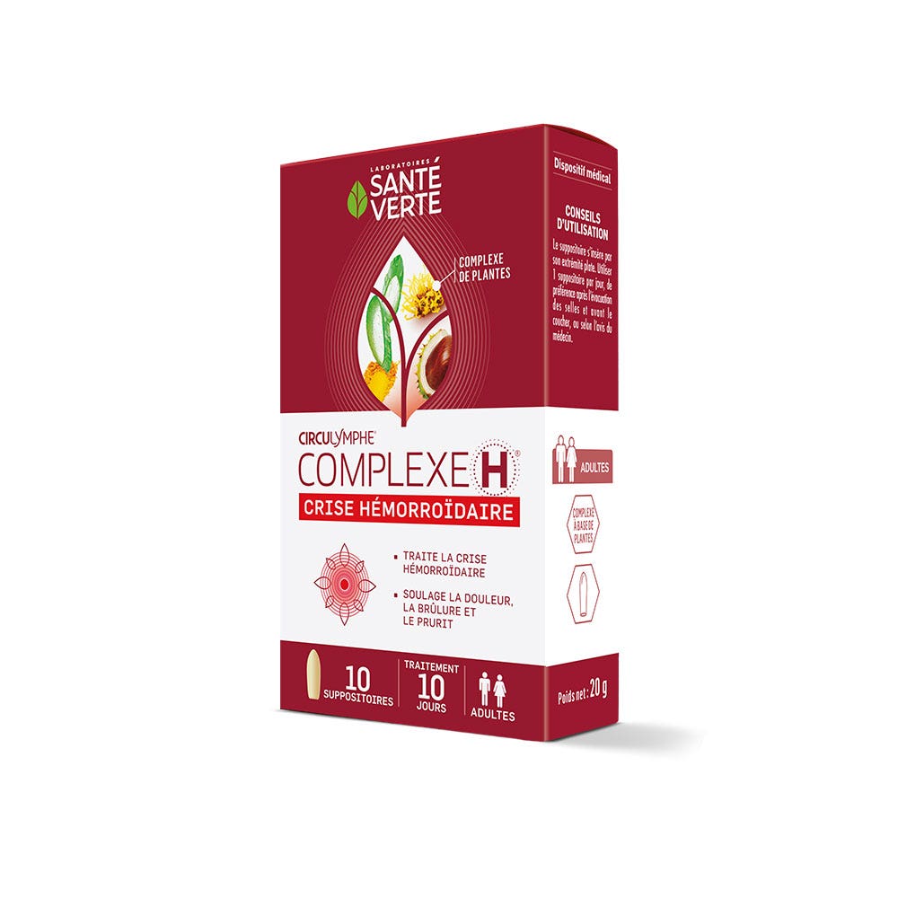 Sante Verte Circulymphe Complexe H 10 suppositories