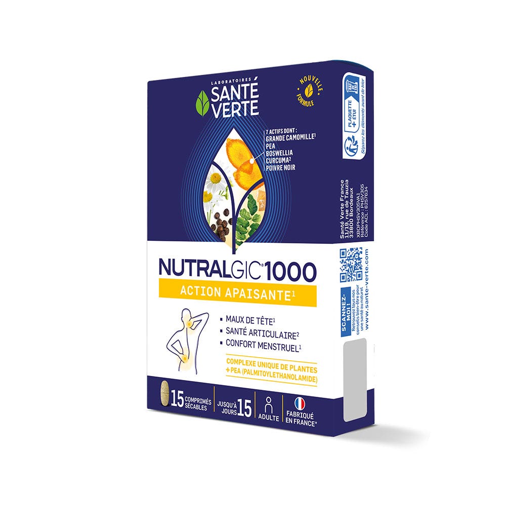 Sante Verte Nutralgic Soothing action 1000 mg formula 15 tablets