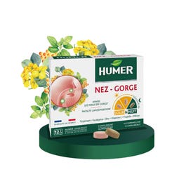 Humer Tab Humer Nose Throat 10 Day Tablets + 5 Night Tablets 10 Comprimés Jour ...