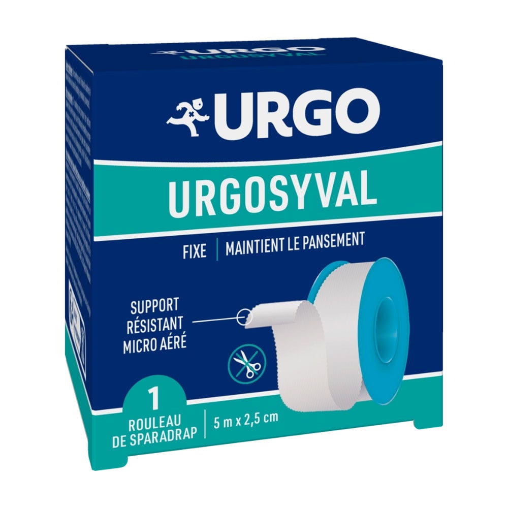 Urgo UrgoSyval 5 m x 2.5 cm adhesive plaster roll white 1 x