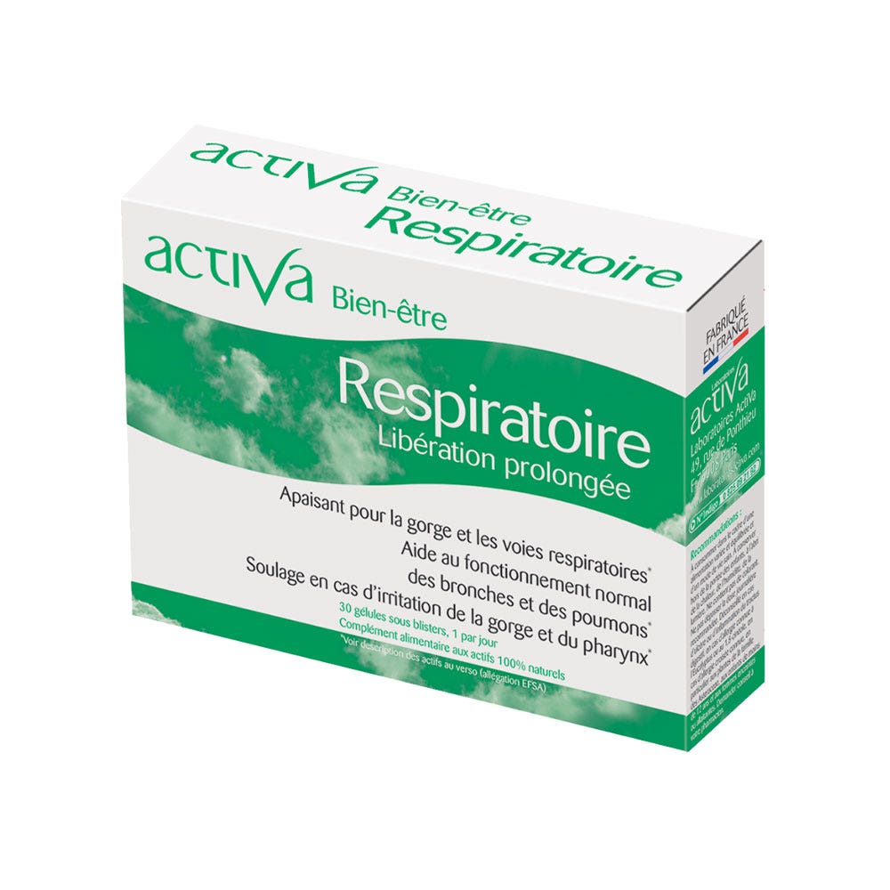 Activa Well-being Respiratory slow-release formula 60 capsules