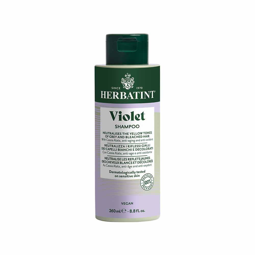 Herbatint Violet Shampoos Neutralises Yellow Reflections 260ml