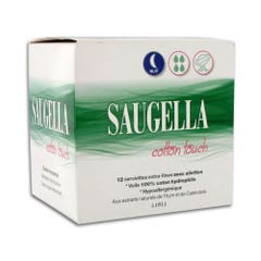 Saugella CottonTouch Cotton Touch Hygienic Sanitary Towel Night 12 x12