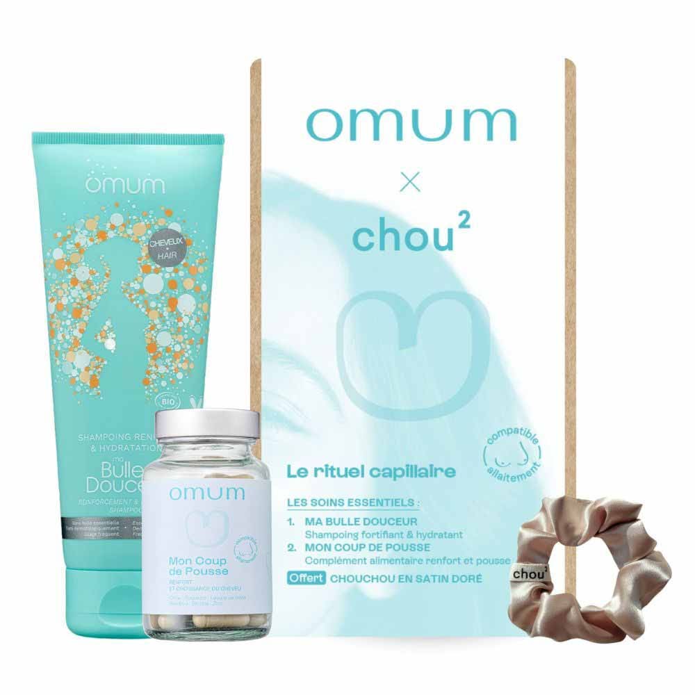 Omum Hair care gift set Omum x Chou² 200 ml + 60 capsules