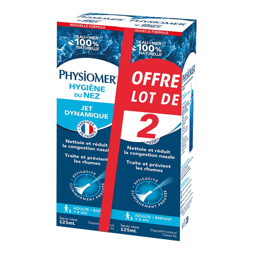 Physiomer Dynamic Jet Nose Hygiene Adults & Children 2x125ml