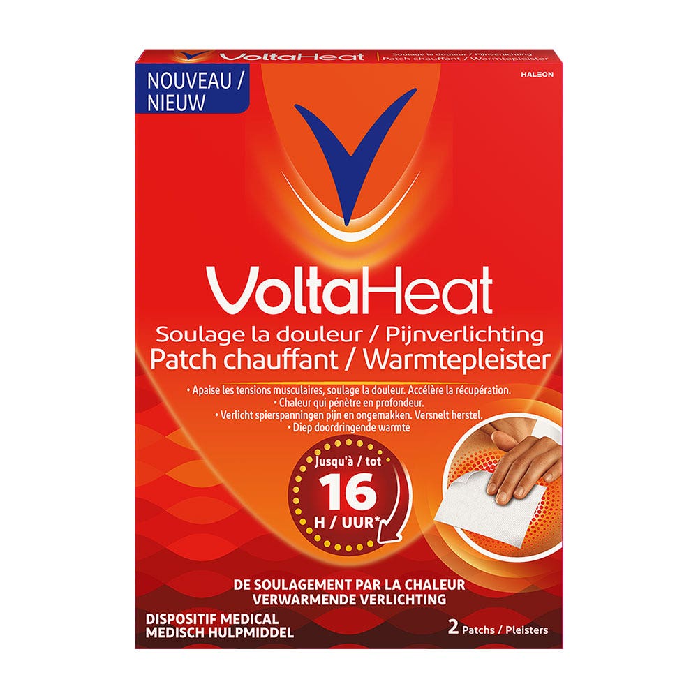 Haleon VoltaHeat Heating patches relieves pain 2 patchs
