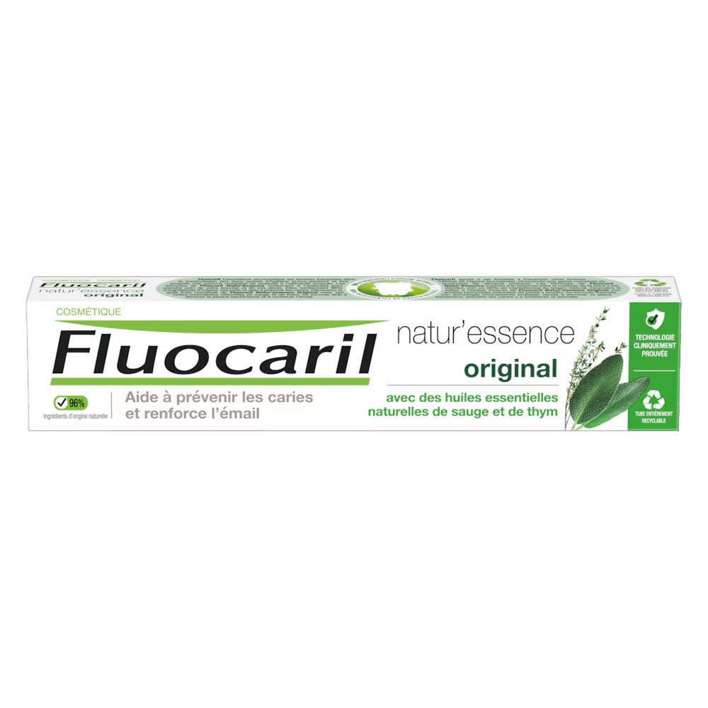 Fluocaril Natur'Essence Original Bi-Fluoride Toothpaste 75 ml
