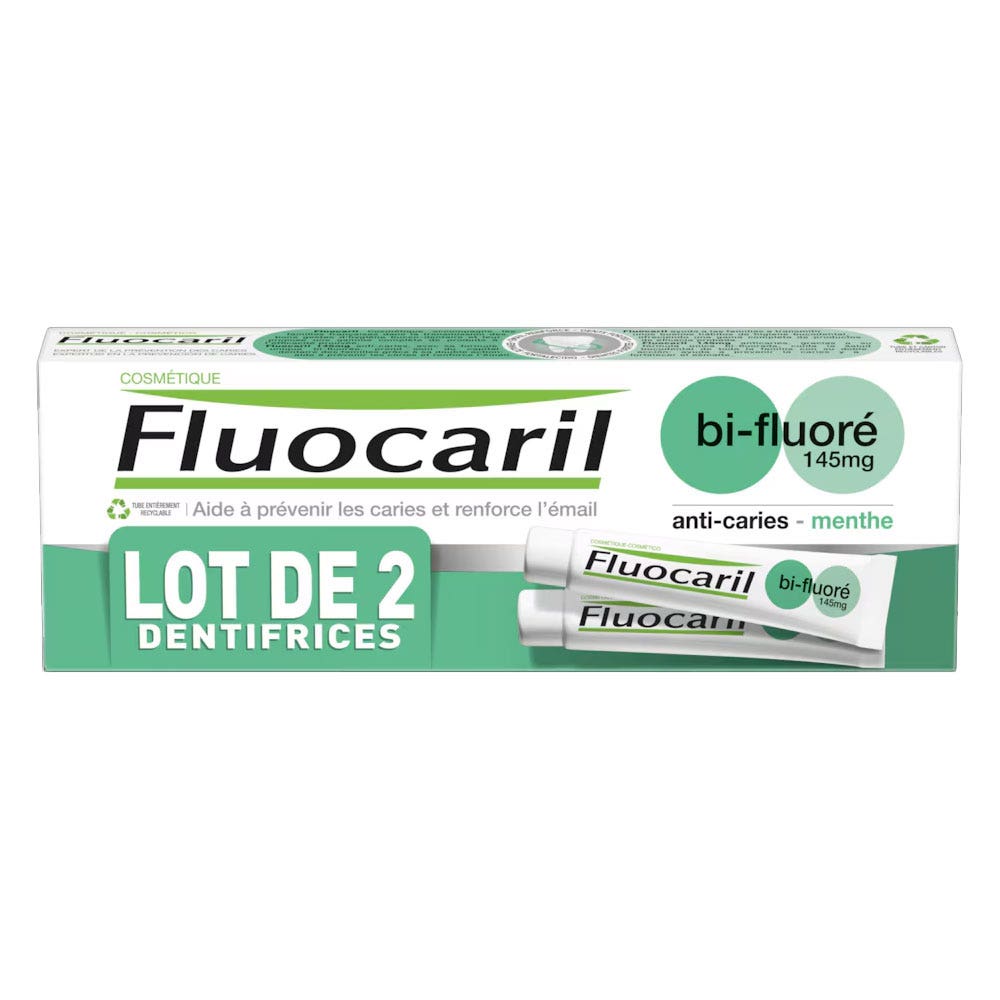 Fluocaril Bi-fluore Mint Toothpaste 2x75ml