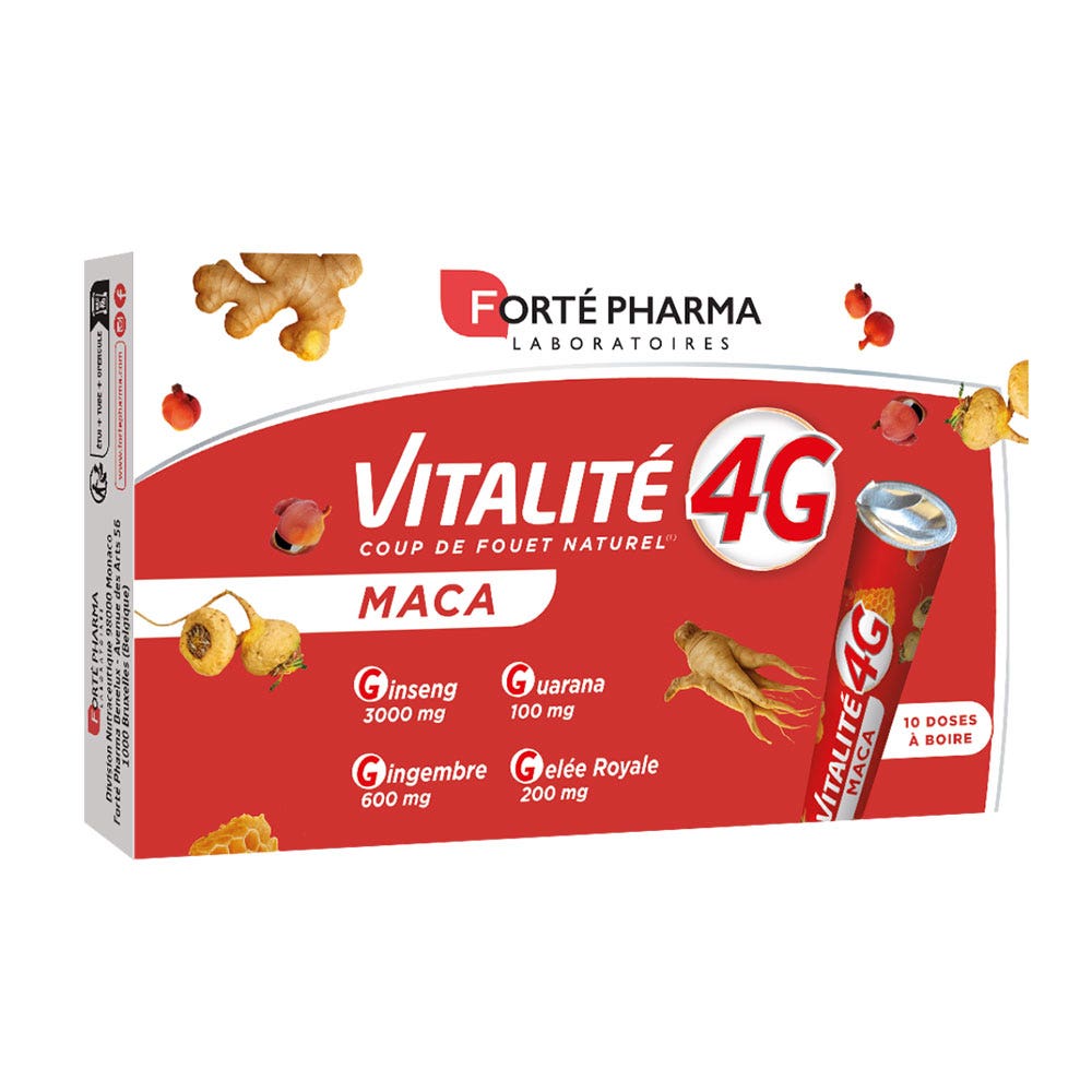 Forté Pharma Vitalité 4G Maca lime flavour 10 drinkable doses