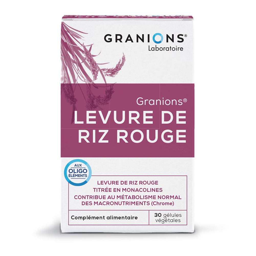 Granions Levure De Riz Rouge 30 Gélules