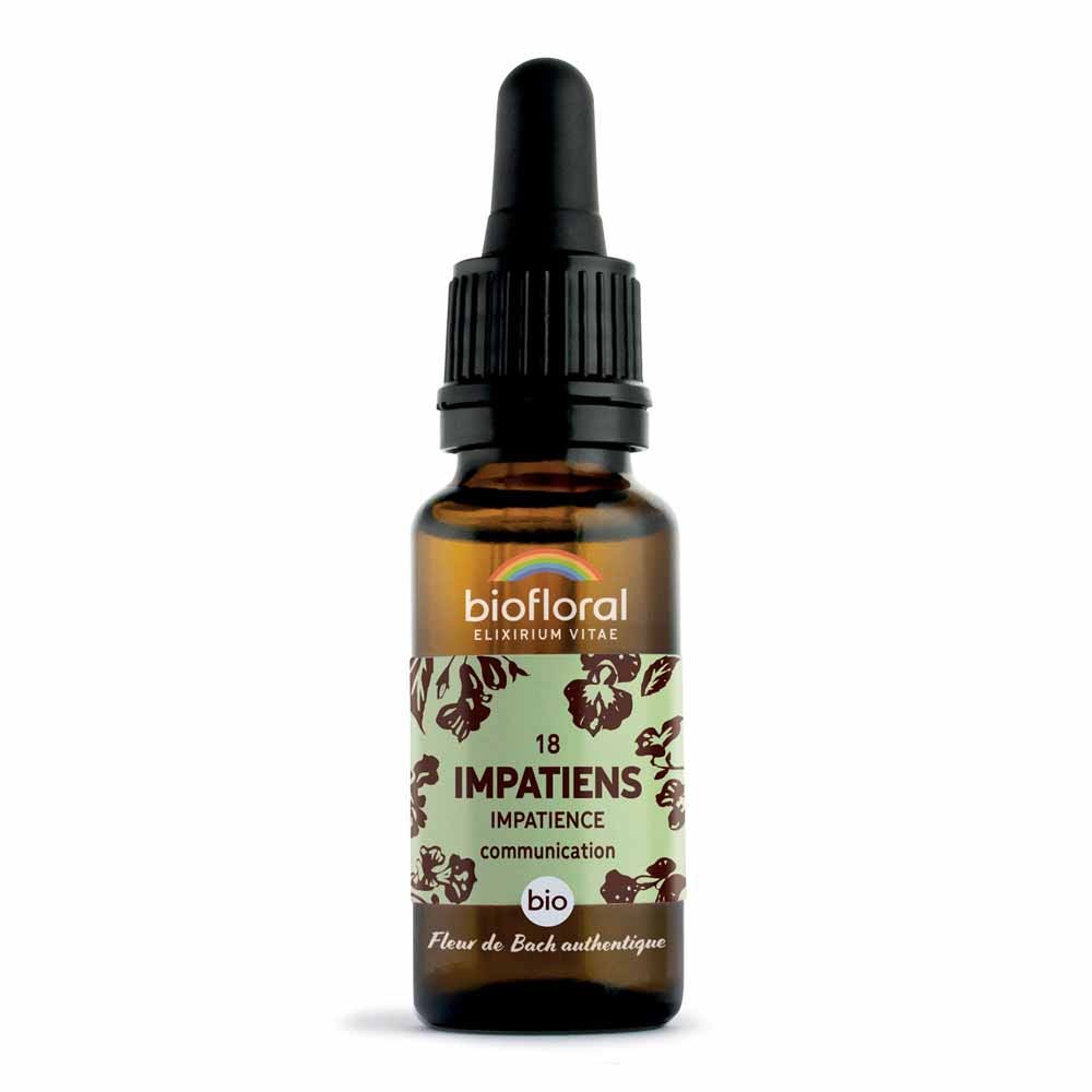 Biofloral Bach Flowers No. 18 Impatiens Organic Demeter 20 ml