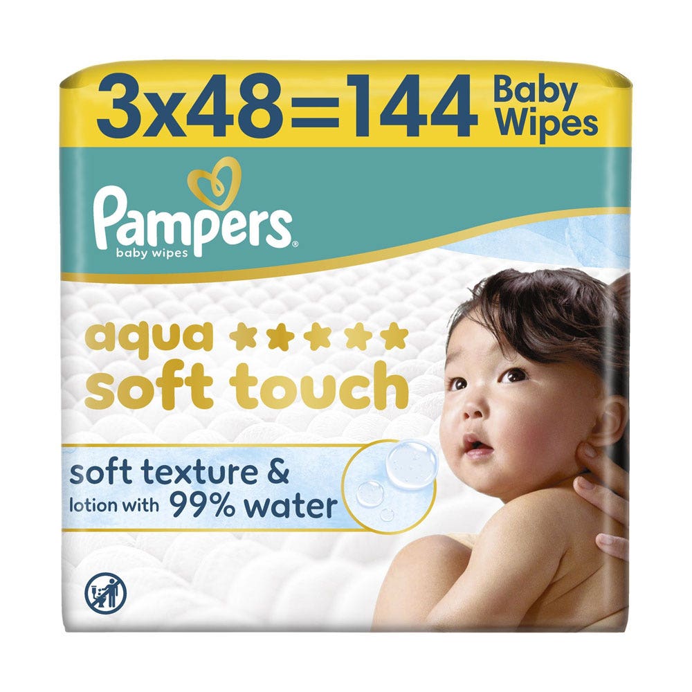 Pampers Harmonie Water wipes 3 x 48 units