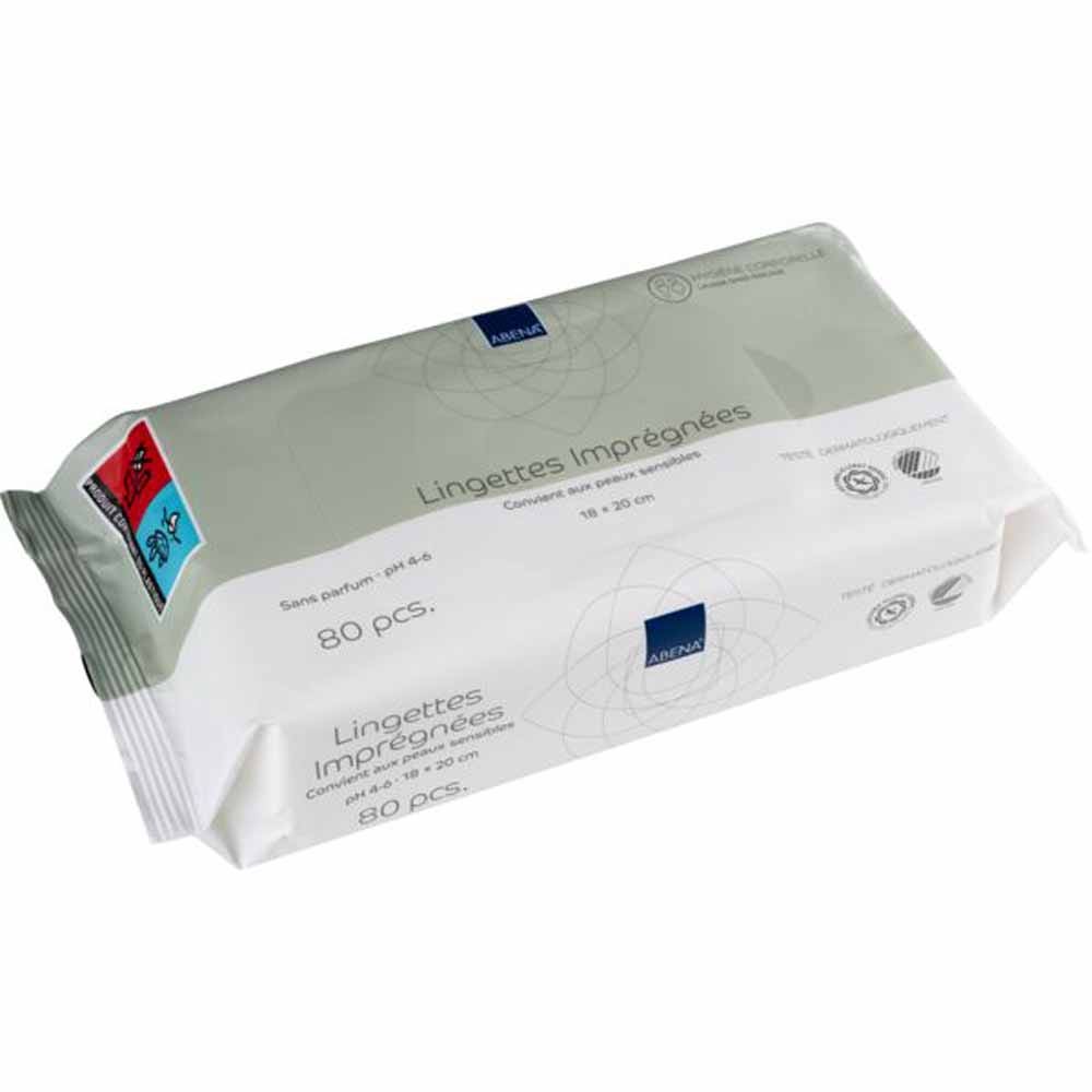 Abena Perfumes-free Wipes 18x20cm Body Hygiene x80