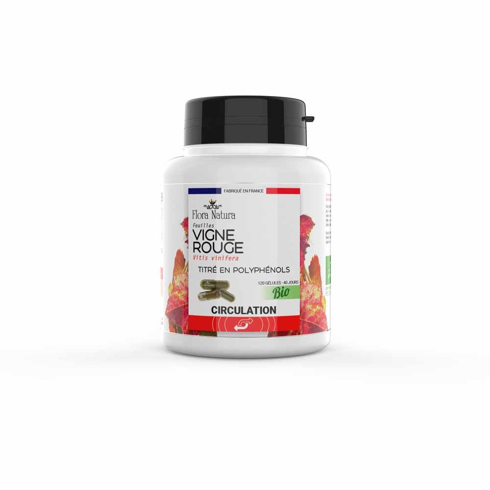 Flora Natura Red Vine supports healthy circulation 120 capsules