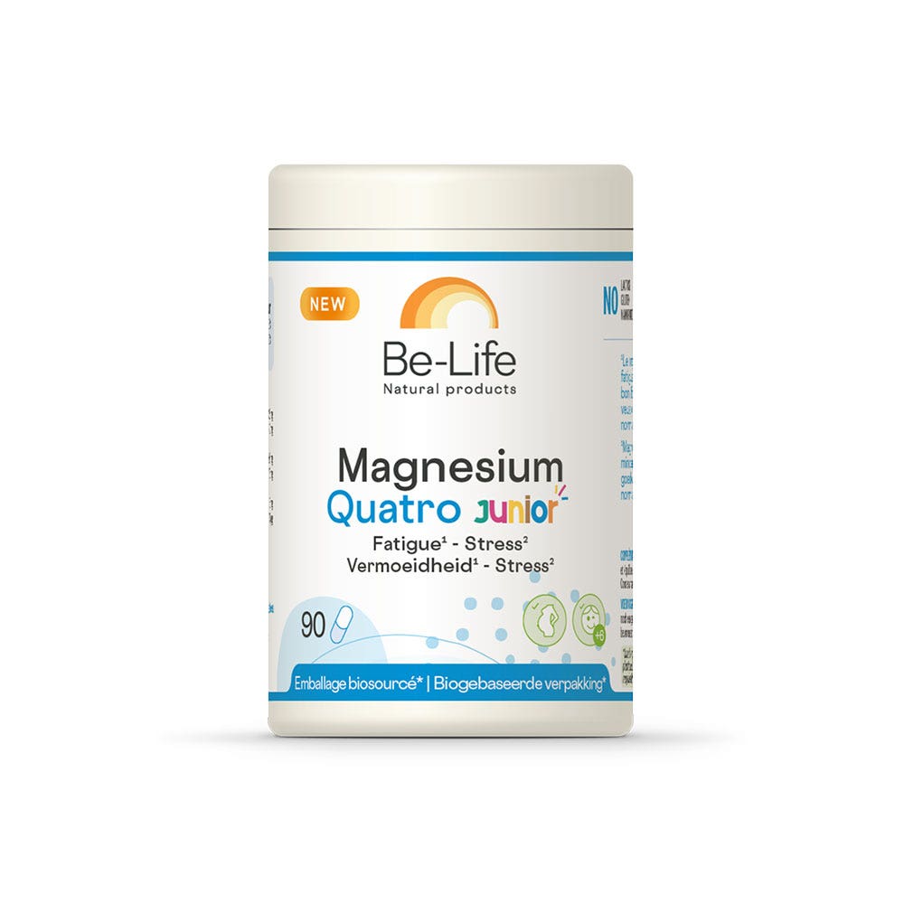 Be-Life Magnésium Quatro Junior Fatigue et Stress 90 gélules
