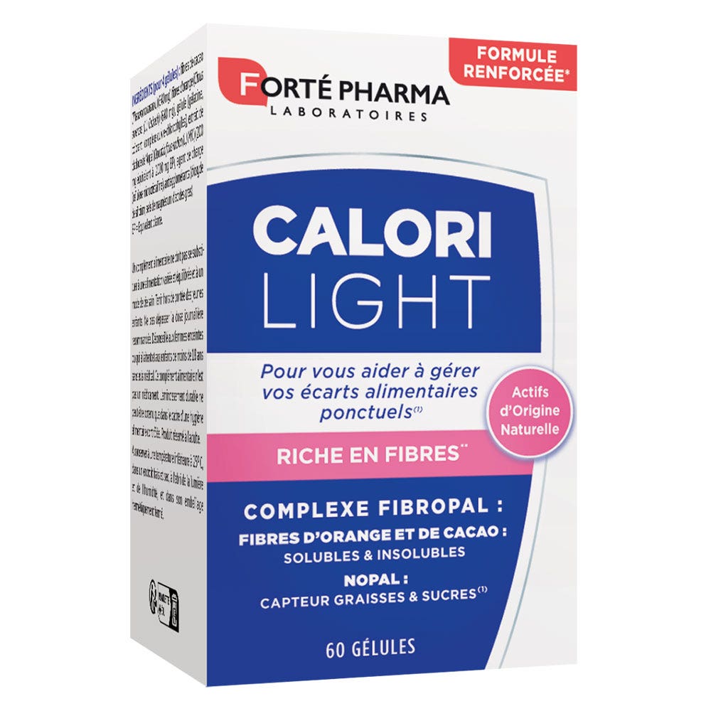 Forté Pharma CaloriLight Fat-binding weight management with nopal fibres 60 capsules