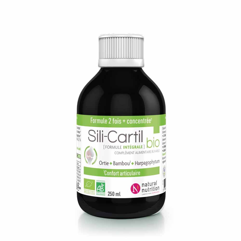 Natural Nutrition Silica-Cartilage Organic Drink Concentrate blackcurrant flavour 250 ml