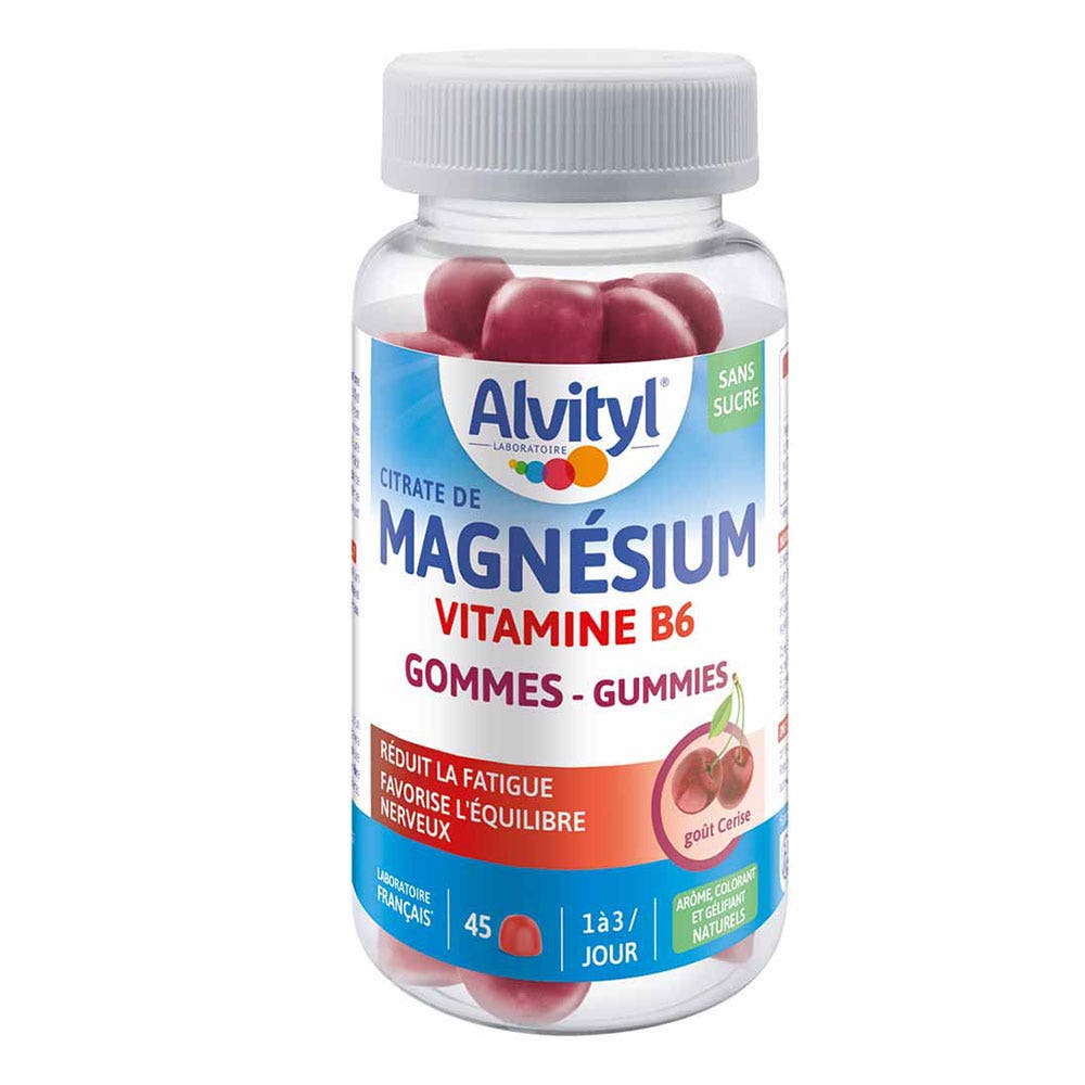 Alvityl Magnesium Vitamin B6 Cherry flavour x45 erasers