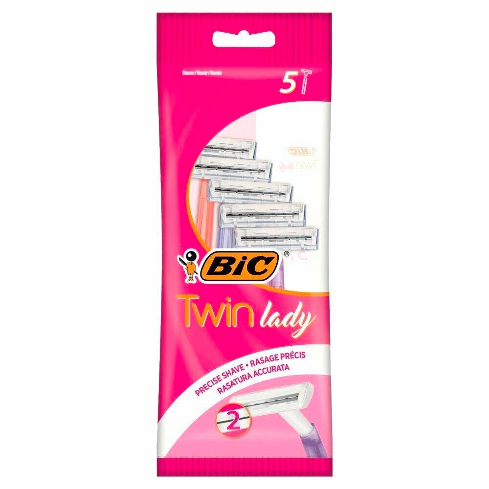 Bic Twin Lady disposable razors 2 blades x5