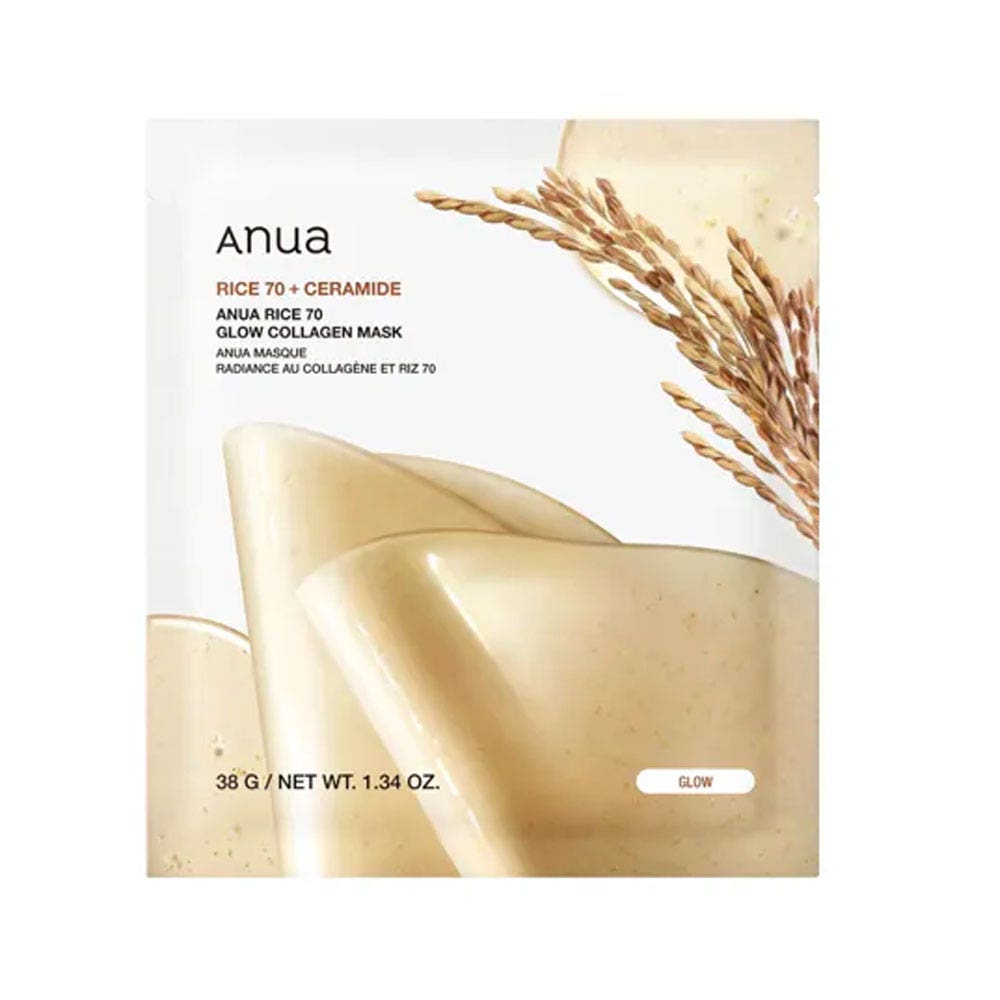 Anua Rice 70 Glow Collagen hydrogel collagen mask ultimate hydration 152 g