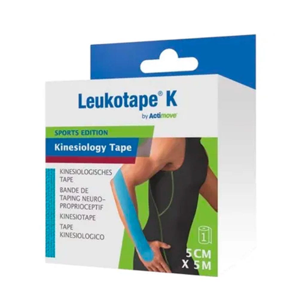 Actimove Leukotape® K elastic adhesive bandage 5mx5cm Blue 1 unit