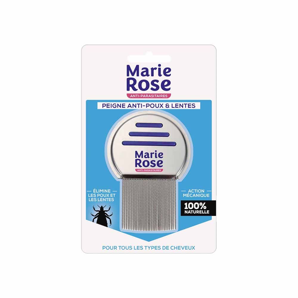 Marie Rose Anti-Lice and Nits Comb Striated Teeth All Hair Types