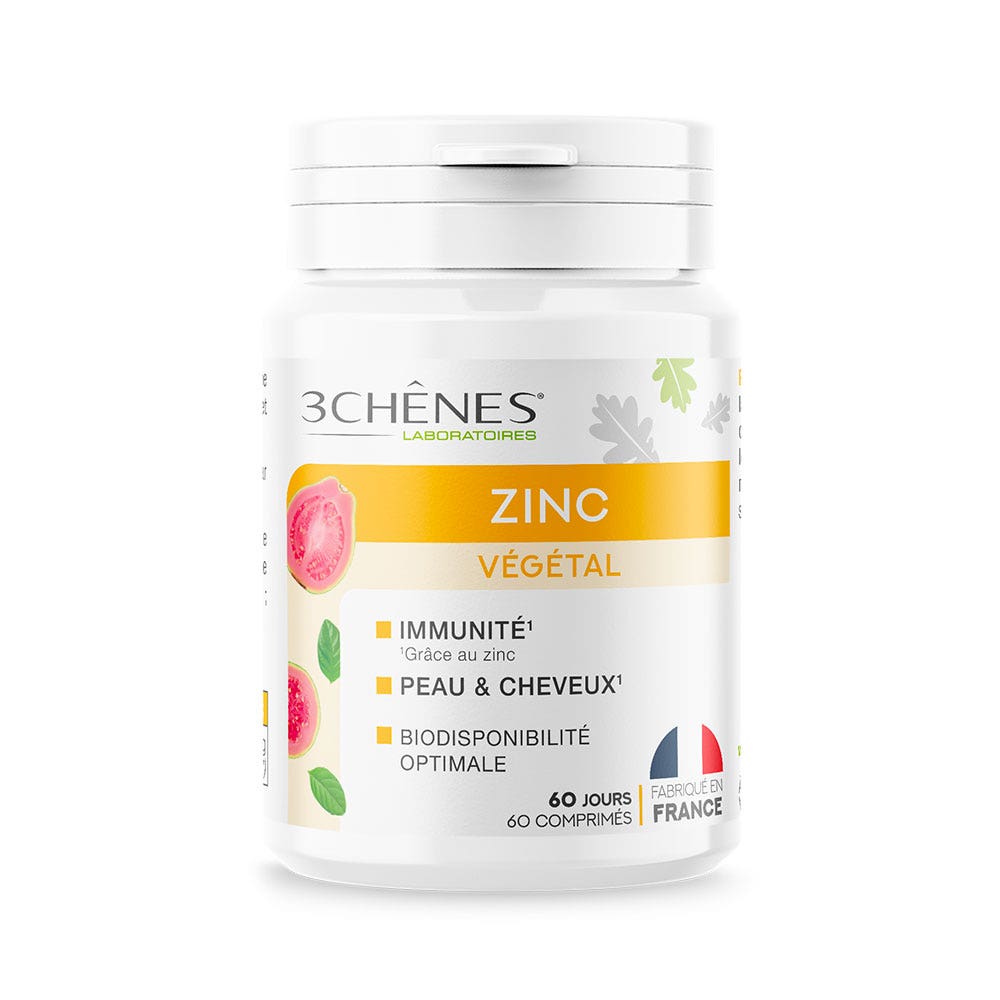 3 Chênes Vegetal zinc 60 tablets