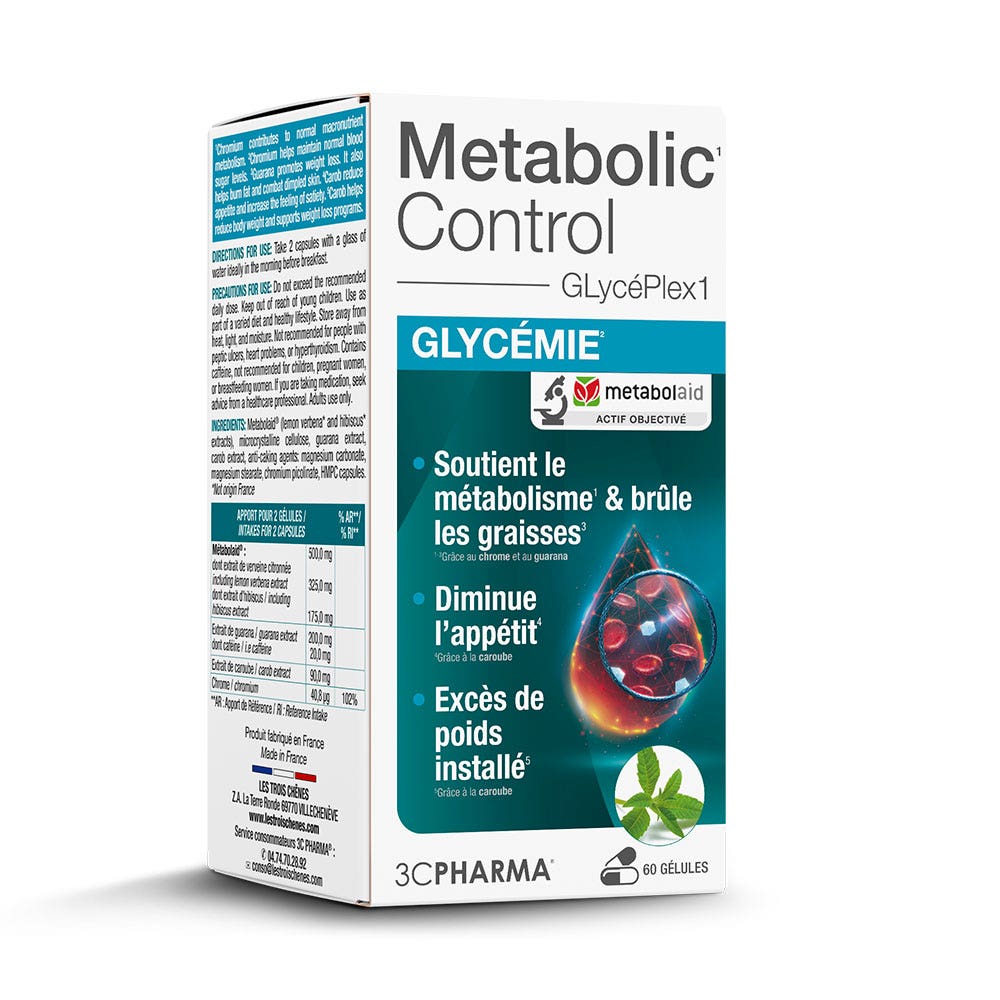 3C Pharma Metabolic Control Blood sugar 60 capsules