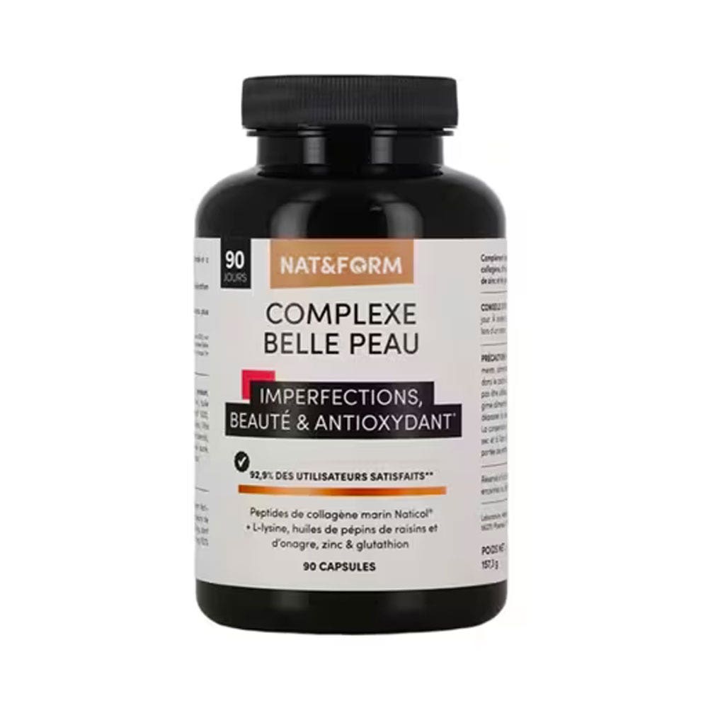 Nat&Form Complexe Belle Peau Beauty Imperfections and Antioxidants Imperfections Beauté et Anti-oxydants 90 capsules