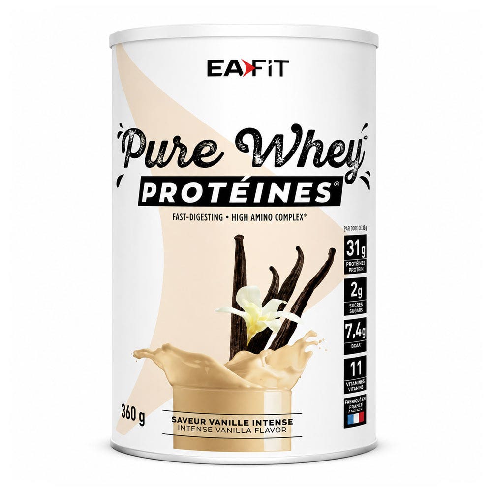 Eafit Pure Whey protein vanilla flavour 360 g