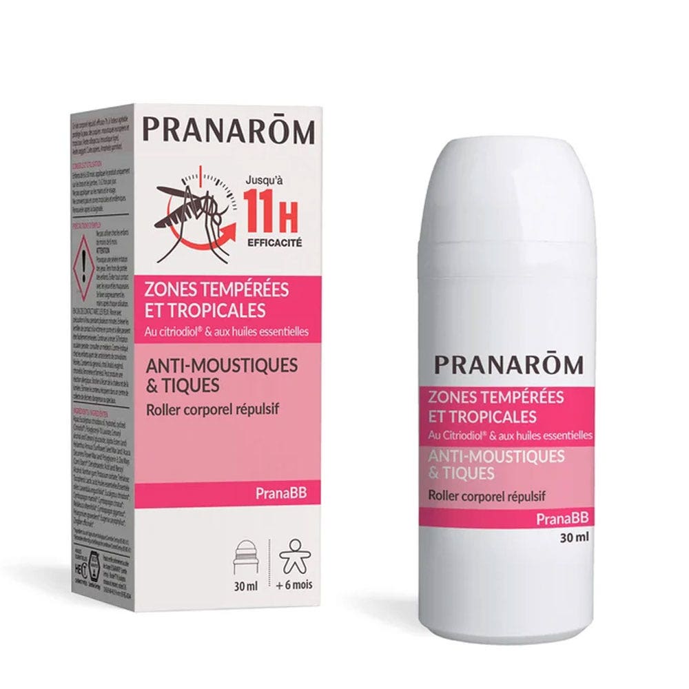 Pranarôm Pranabb Body repellent roller against mosquitoes and ticks 30 ml