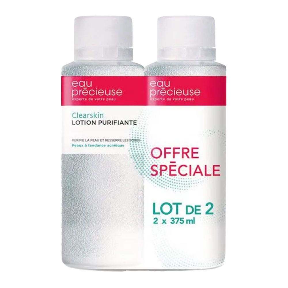 Eau Precieuse Purifying Clearskin lotion for blemish-prone skin 2 x 375 ml