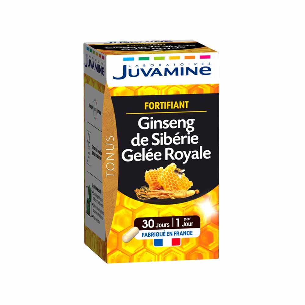 Juvamine Siberian ginseng and royal jelly fortifying supplement 30 capsules