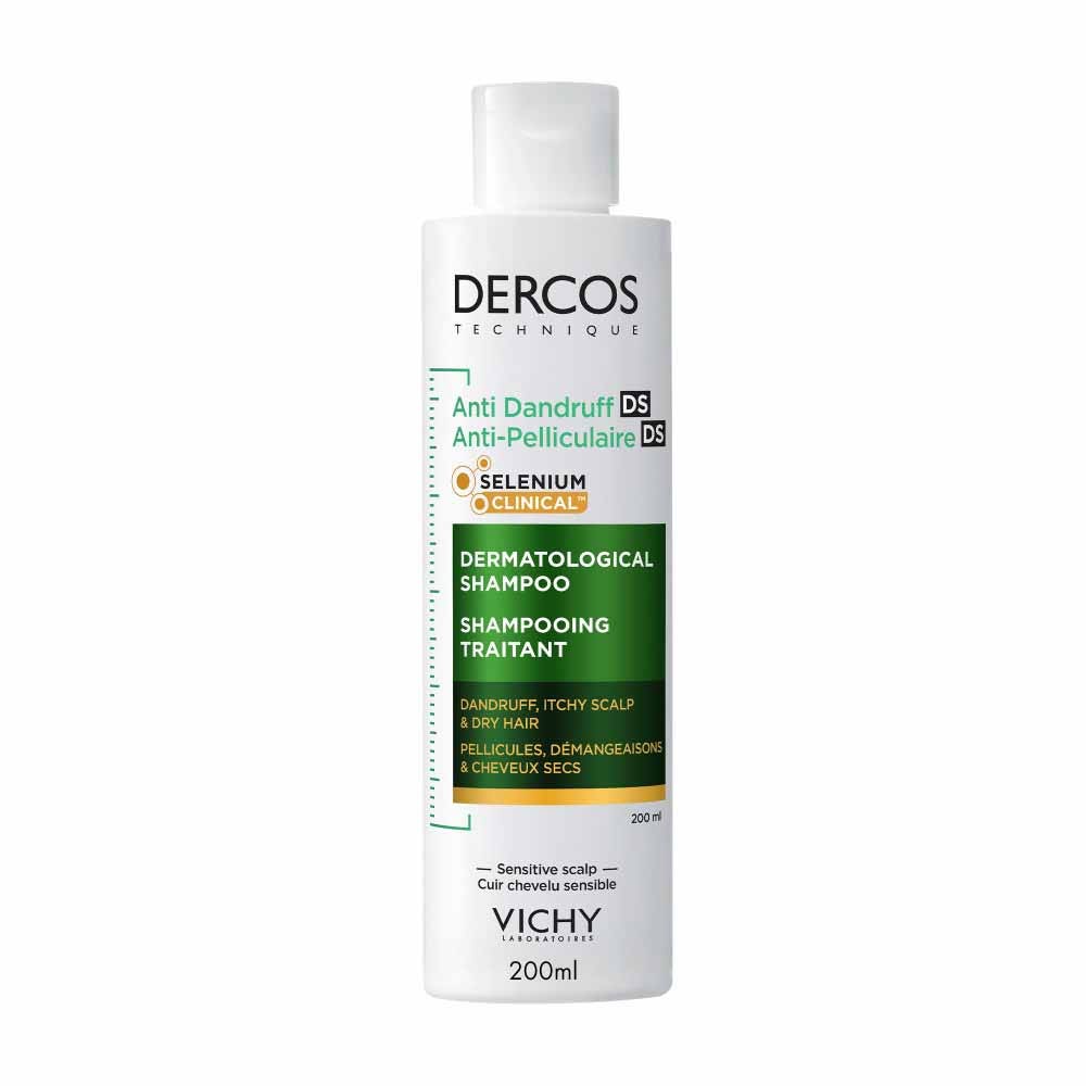 Vichy Dercos Anti-dandruff treating shampoo for flakes and itching dry hair 200 ml
