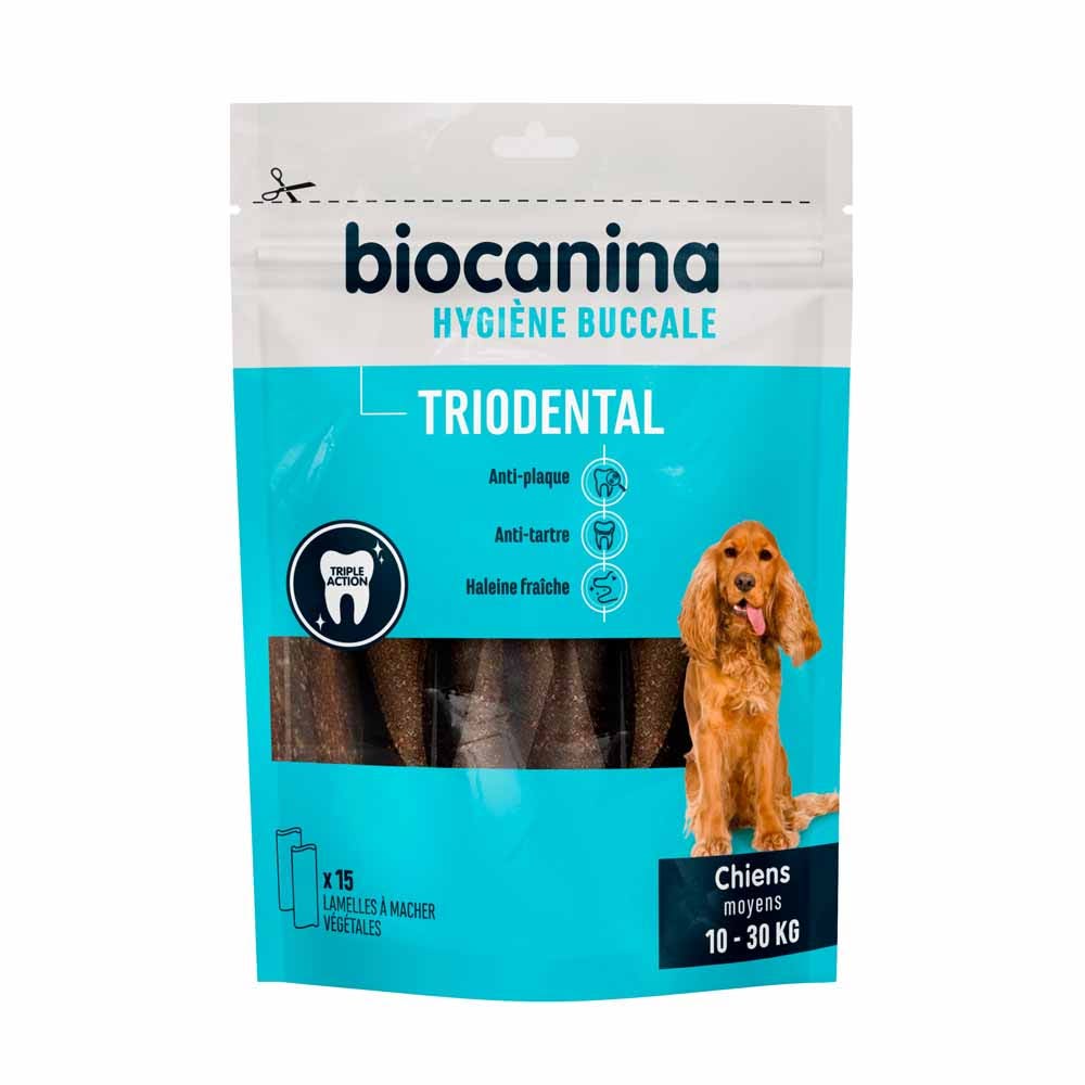 Biocanina Hygiene Chewable slats Triodental Medium dogs 10-30kg x15