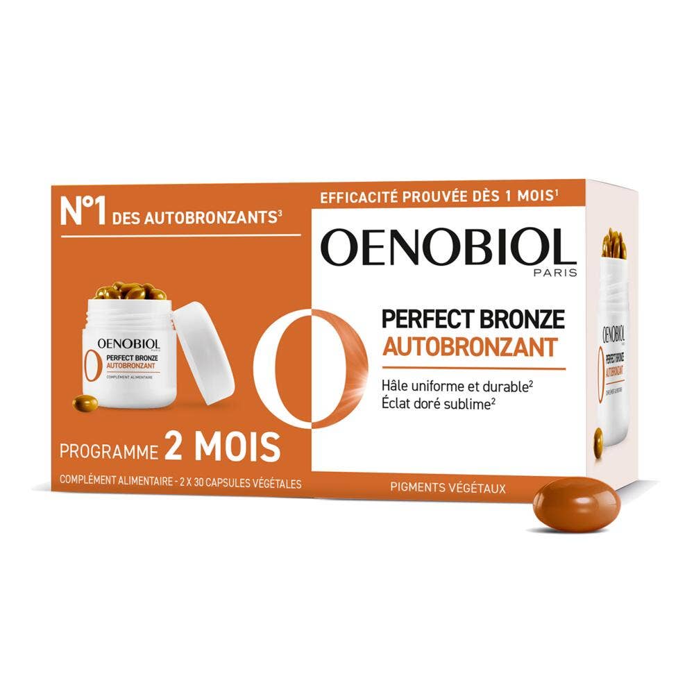 Oenobiol Perfect Bronze Autobronzant 2x30 Capsules