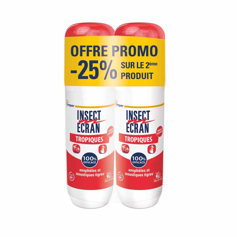 Insect Ecran Skin Tropical mosquito repellent spray for skin 2 x 75 ml