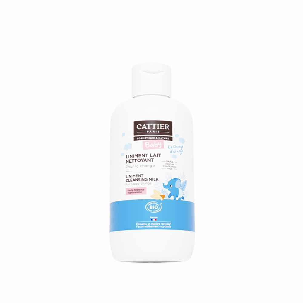 Cattier Baby Liniment Lait Nettoyant pour le Change Bio 200ml