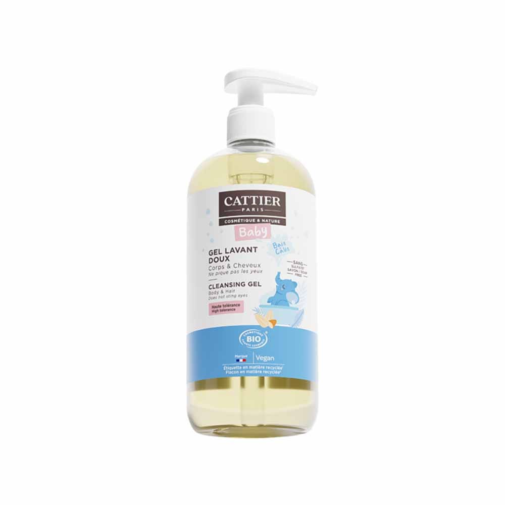 Cattier Baby Gel Lavant Doux Corps Et Cheveux Bio 500ml
