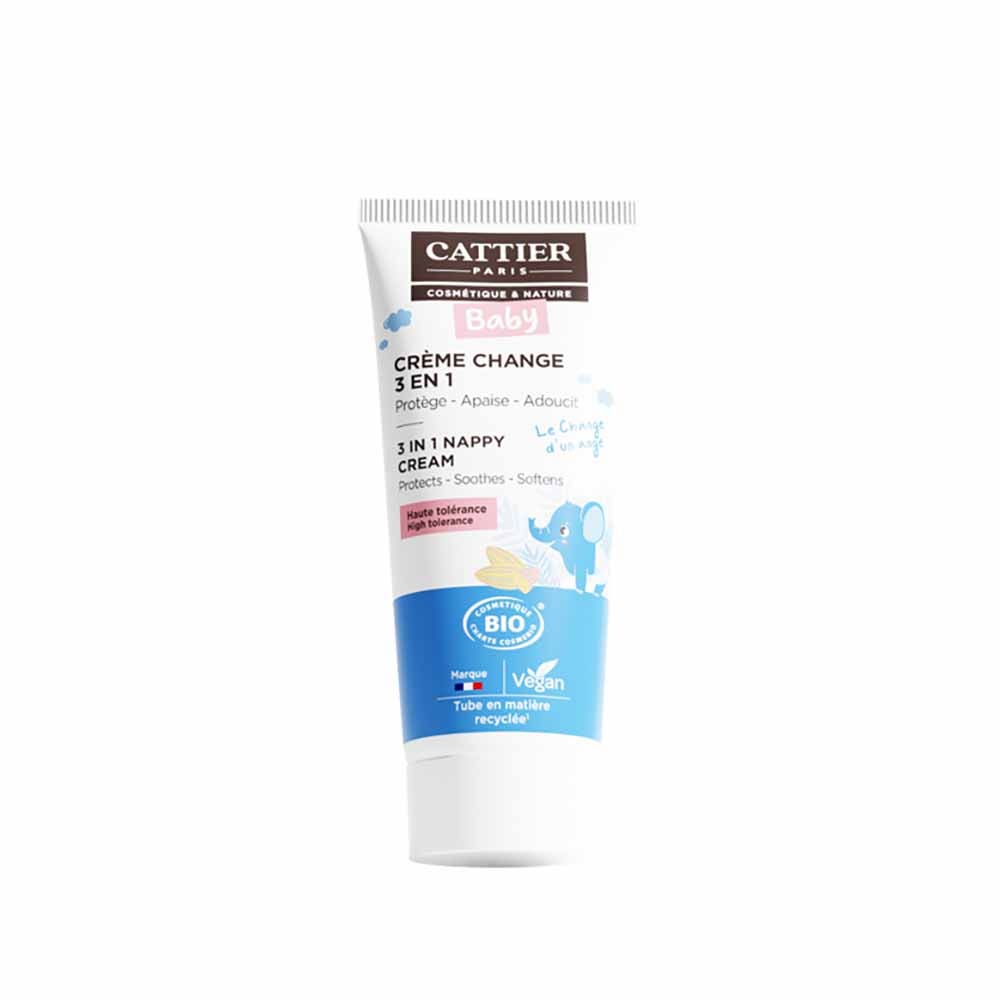 Cattier Baby Baby Nappy Cream Tous Types de Peaux Visage et Corps 75ml
