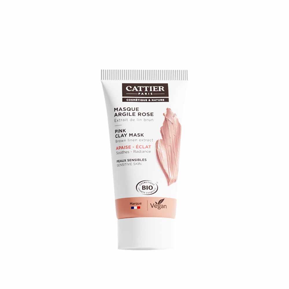 Cattier Organic Pink Rose Clay Mini Mask 30ml