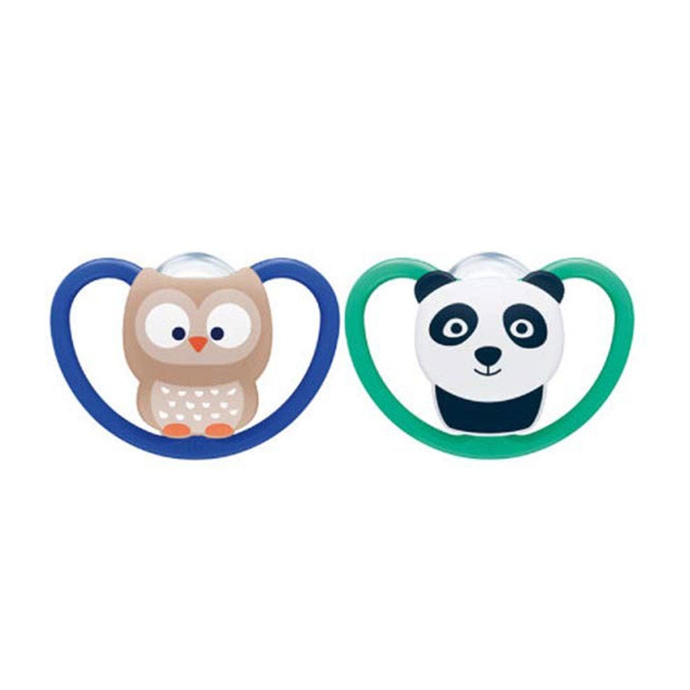 Nuk Space Physiological silicone soothers 6 to 18 months x2