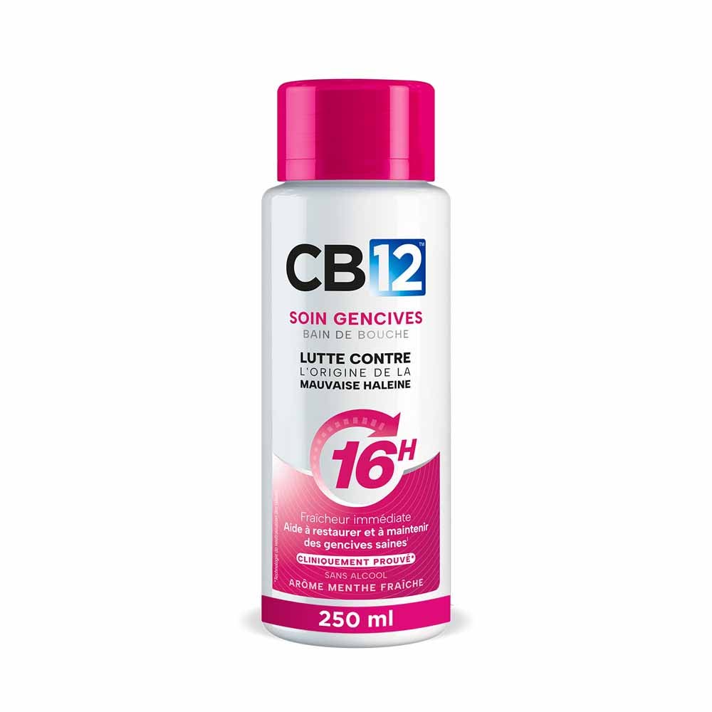 Cb12 Sensitive Gums Mouthwash fresh mint 12h 250 ml