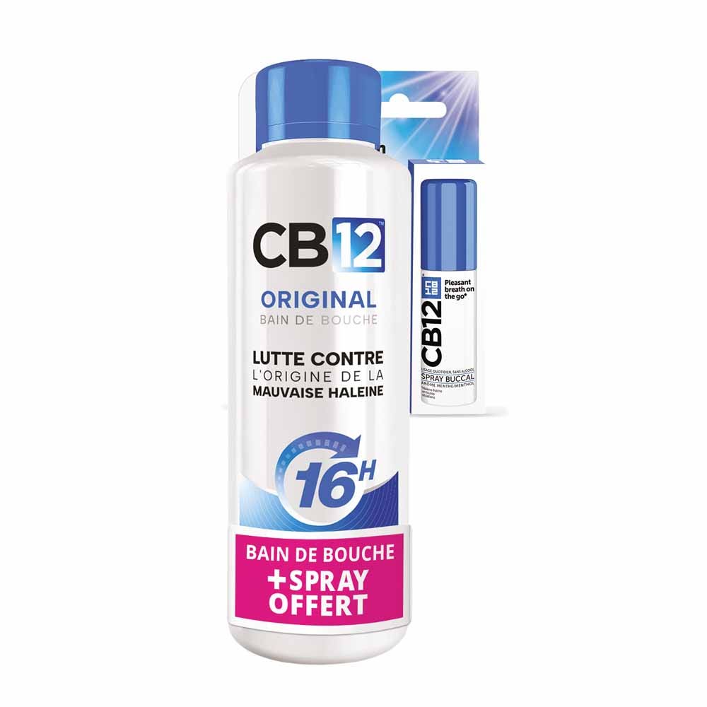 Cb12 Original mouthwash + free spray mint flavour 515 ml