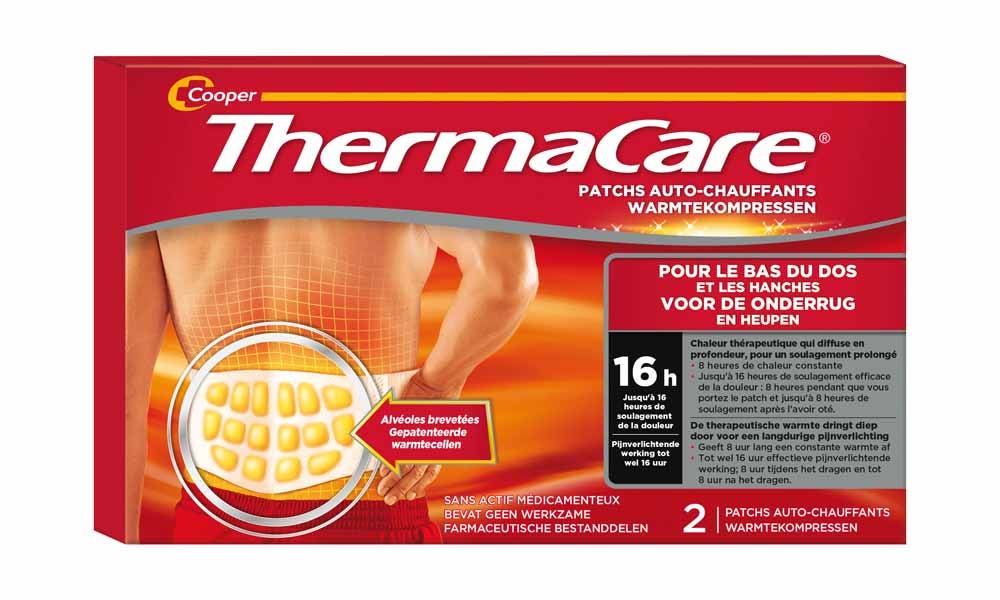 Thermacare Self-Heating Back Patch x2