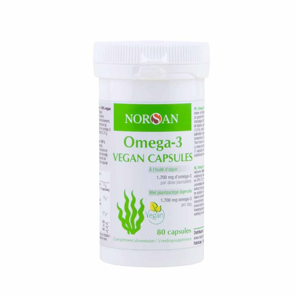 NORSAN Vegan omega-3 algae oil 80 capsules
